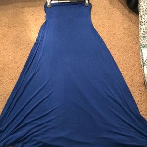Blue maxi skirt
